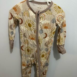 Little Sleepies Pastel Rainbow Baby Onesie